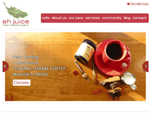 Tablet Screenshot of ahjuice.com